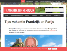 Tablet Screenshot of frankrijkbinnendoor.nl